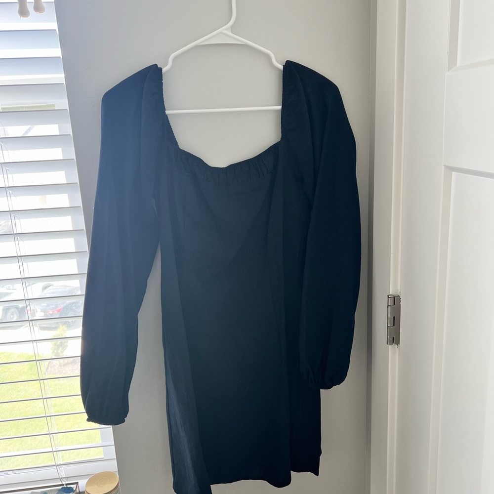 Free People Black Long Sleeve Dress